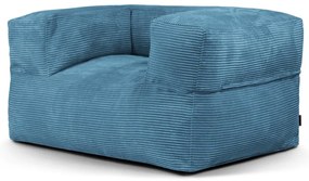 Син пуф от рипсено кадифе MooG – SLOWDOWN