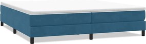 3315895 vidaXL Боксспринг легло без матрак, тъмносиньо, 200x220 cm, кадифе