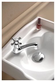 Стоящ вентил за мивка в лъскаво-сребрист цвят Antea – Sapho