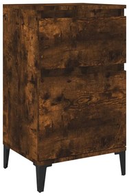 819718 vidaXL Нощно шкафче, опушен дъб, 40x35x70 см