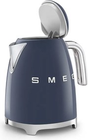 Електрическа кана SMEG KLF03NBEU, 2400 W, 1.7 л, 360° основа, Гланцово покритие, Морско синьо