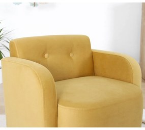 Жълт детски фотьойл Volie – Artie