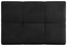 Модул за диван от черно кадифе Rome Velvet - Cosmopolitan Design