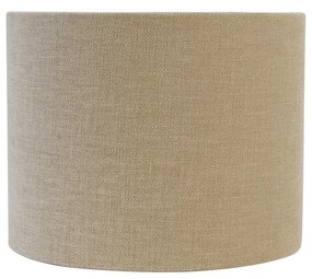 Текстилен абажур светлокафяв кръгъл 18/18/14