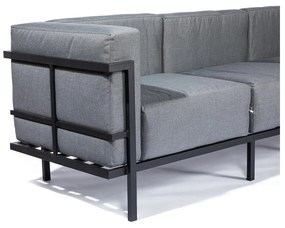 Графитно сив градински диван с три места Bellisima - Bonami Selection