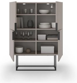 Сиво-бежово шкафче 100x130 cm Titan – Marckeric
