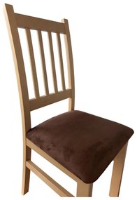 Трапезен стол SIMON бук/тъмно кафяв