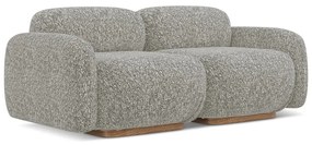 Сив модулен диван 190 cm Ailani – Makamii