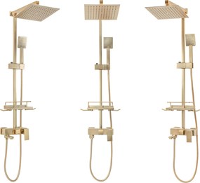 Комплект за душ REA JACK BRUSHED GOLD