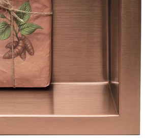 bathroom shelf 30x60 brush copper