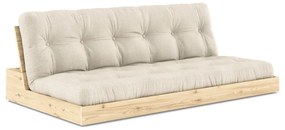 Сив и бежов ленен диван 196 см Base – Karup Design