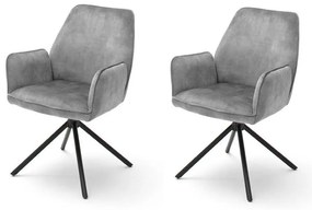 Трапезен стол NEXORO, 1 бр., сив