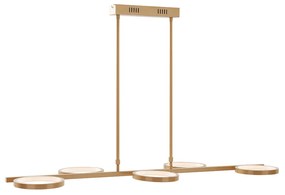 Модерен висящ аплик с LED 3-степенен димер златен 5-светлина - Vivé