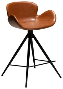 Коняк кафяв бар стол от изкуствена кожа DAN-FORM Дания , височина 87 cm Gaia - DAN-FORM Denmark
