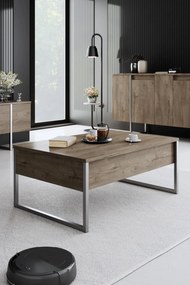 Кафе маса Luxe, цвят Орех Сребърен