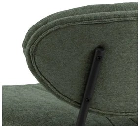 СОФИЯ Зелено (тъкан Апия 352)/черна рамка - ТАПИЦИРАН СТОЛ ЗА ДНЕВНА/ОФИС