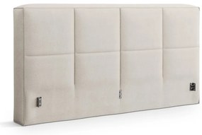 Кремава тапицирана табла за легло 229x100 cm Darren – Micadoni