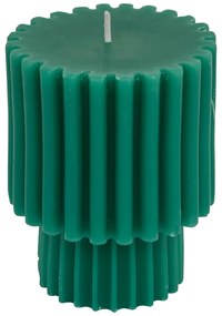 Свещ без аромат atmosphera Flow Green, Кръгла, H11