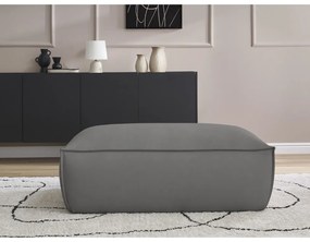 Сива табуретка от изкуствена кожа Boheme – Bobochic Paris