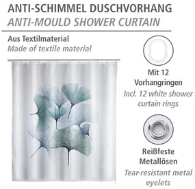 Завеса за душ, която може да се мие, 180 x 200 cm Ginkgo - Wenko