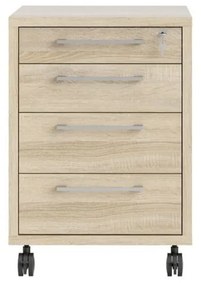 Заключващ се шкаф в дъбов декор в естествен цвят 48x68 cm Prima - Tvilum