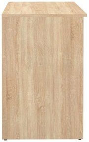 Работна маса с дъбов плот 50x115 cm Oxford - TemaHome