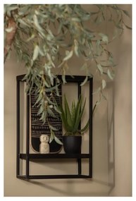 Черна метална стойка за стена 40x60 cm Febe - WOOOD