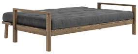 Разтегателен диван 205 cm в черно и антрацит Knob - Karup Design