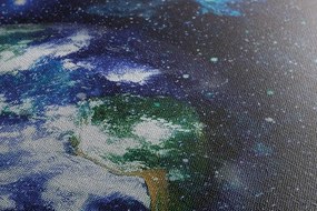 Картина на платно – Планетата Земя и червена Луна