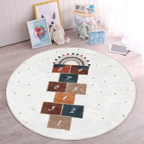 Кремав детски килим ø 120 cm Comfort - Mila Home