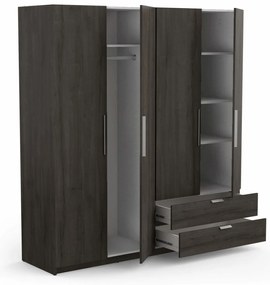 Гардероб 4-врати Glorious-Венге