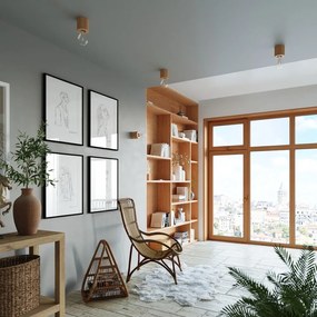 Дървена настолна лампа Elia - Sollux