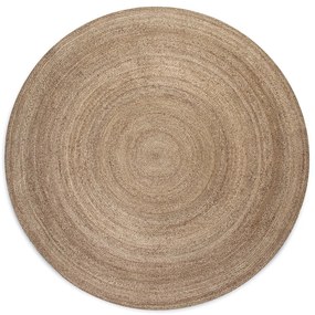 Сиво-бежов двустранен ютен кръгъл килим ø 100 cm Braided Grey – Hanse Home