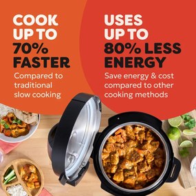 Мултикукър Instant Pot Classic Mini 140800001, 800W, 3.8 л, 7 програми, Favorite бутони, LCD дисплей, Неръждаема стомана, Черен