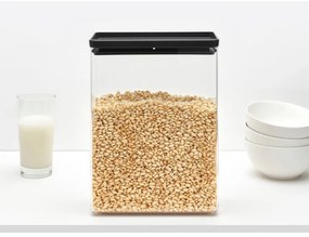 Кутия за съхранение Brabantia Tasty+ Stackable 1008877, 5.4 л, Силиконово уплътнение, Без BPA, Тъмносив