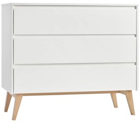 Бял детски скрин , 100 x 92 cm Swing - Pinio