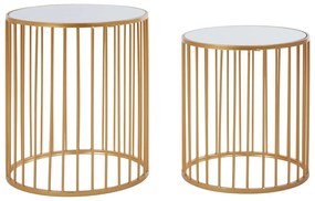 Кръгли маси със стъклен плот в комплект от 2 броя Avantis - Premier Housewares