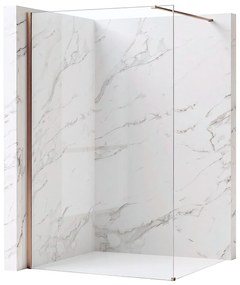 Параван за душ Rea Flexi Transparent / Brush Copper 110