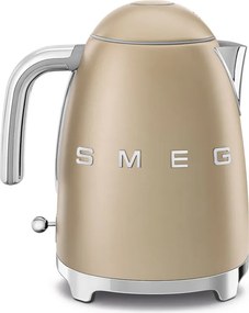 Електрическа кана SMEG KLF03CHMEU, 2400 W, 1.7 л, 360° основа, Матово покритие, Шампанско