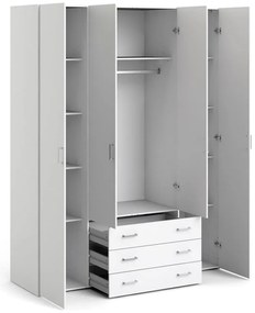 Бял гардероб 154x200 cm Space – Tvilum