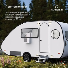 Klarstein Мобилен климатик Chillavan за кемпери | 5000 BTU | 33 cm | 20 m² | енергиен клас A