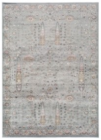 Сив килим от вискоза Lara Орнамент, 160 x 230 cm - Universal