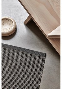 Антрацитна пътека за открито и закрито 70x300 cm Emm Black Linen – Pappelina