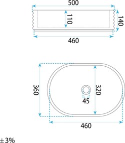 Умивалник за плот Nicoletta Beige