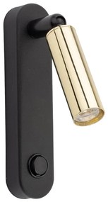 Спот аплик ENZO 1xG9/8W/230V черен/златист