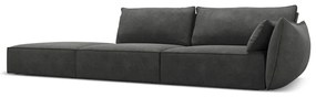 Сив шезлонг (десен ъгъл) Vanda – Mazzini Sofas