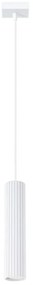 Бяло висящо осветително тяло Gleam – Sollux