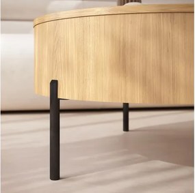 ФРИДА Естествен дъб – МОДЕРНА ХОЛНА МАСА С ПОВДИГАЩ ПЛОТ И СКРИТО ПРОСТРАНСТВО ЗА СЪХРАНЕНИЕ