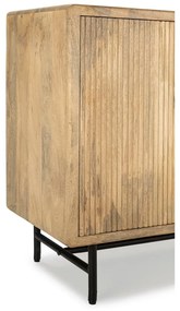 Скрин от масивно манго в естествен цвят 150x85x40 cm Mundra – MOME