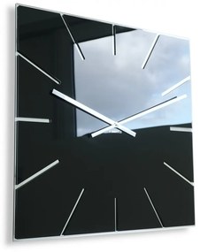 Елегантен квадратен часовник в черно